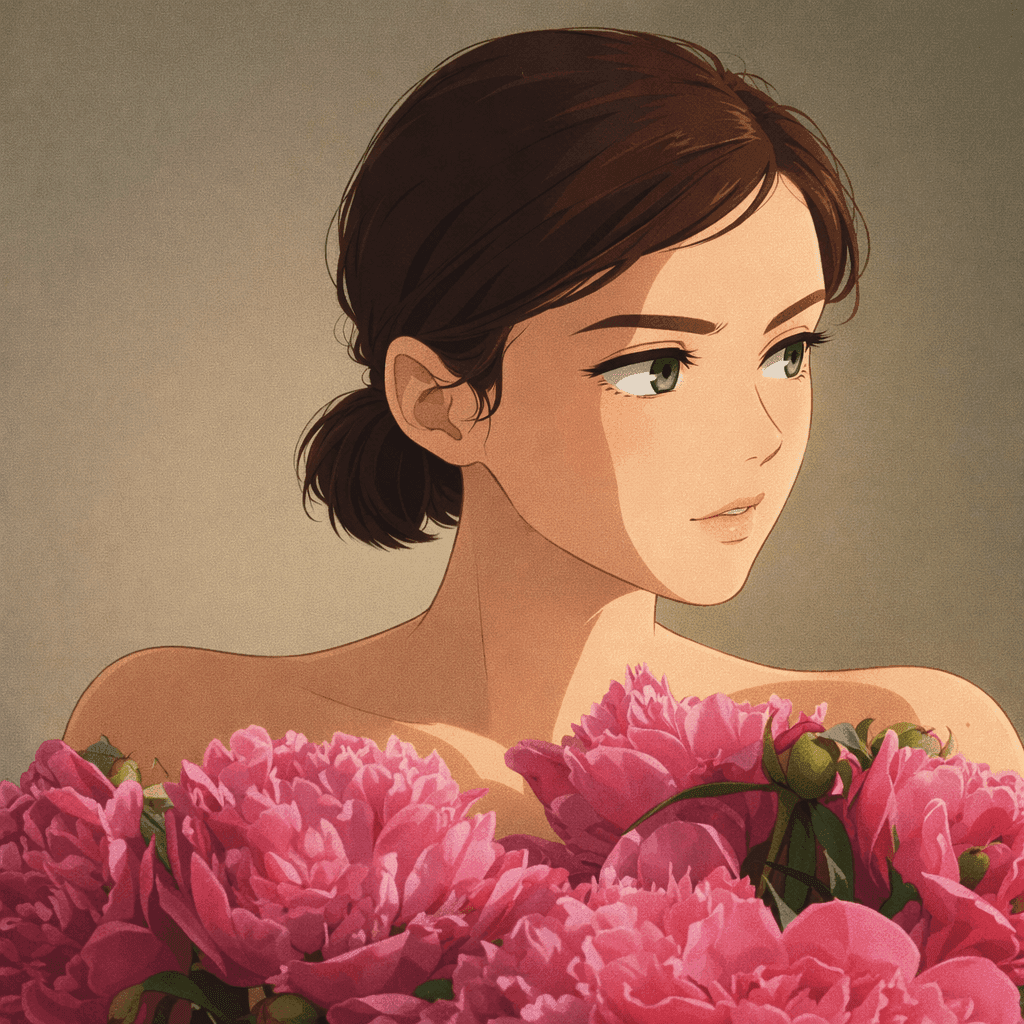 After: portrait in Ghibli-inspired style