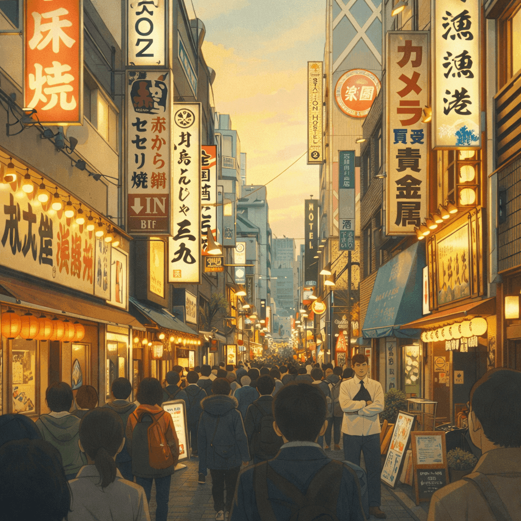 After: food illustration in Ghibli-inspired style