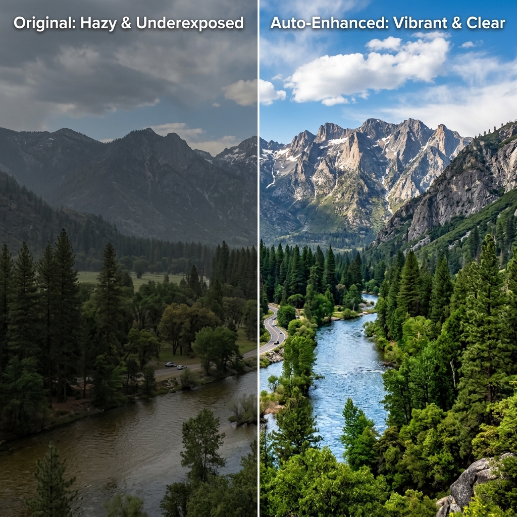 Landscape Dynamic Range Enhancement Example