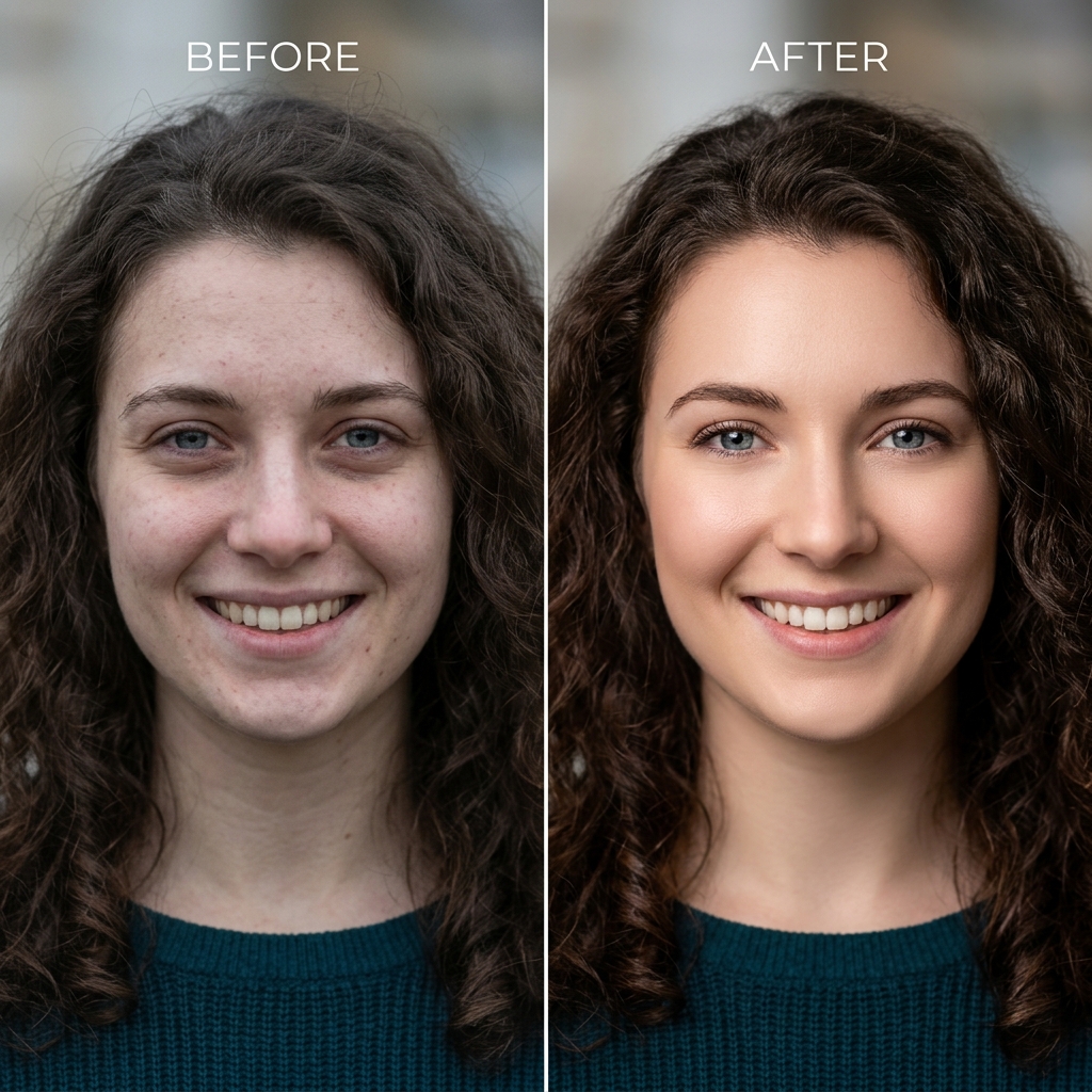 Portrait Retouching & Face Perfecter Example