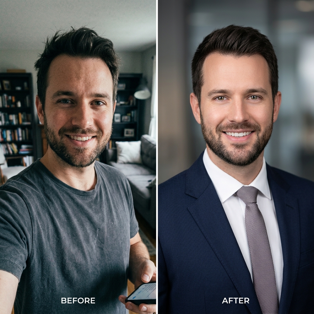LinkedIn and Business Headshot Example