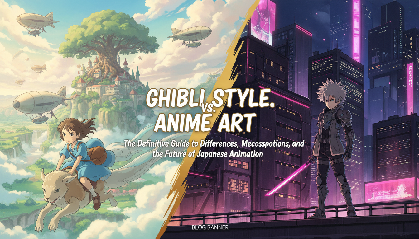 Ghibli Style vs. Anime Art — Why the Magical Aesthetic Feels Different
